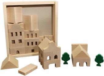 Holzspielzeug kreativer Architekturbaukasten Nr. 1 von Erzgebirgische Holzspielwaren Ebert GmbH,