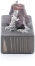 Miniaturbergwerk - Bergmänner Huntschieber und Erzsucher mit Edelstein - Ansicht Links - Figur besteht aus Zinn