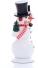 Räucherfigur – charmanter, handgefertigter Räuchermann Schneemann in Weiß – Höhe ca. 13 cm