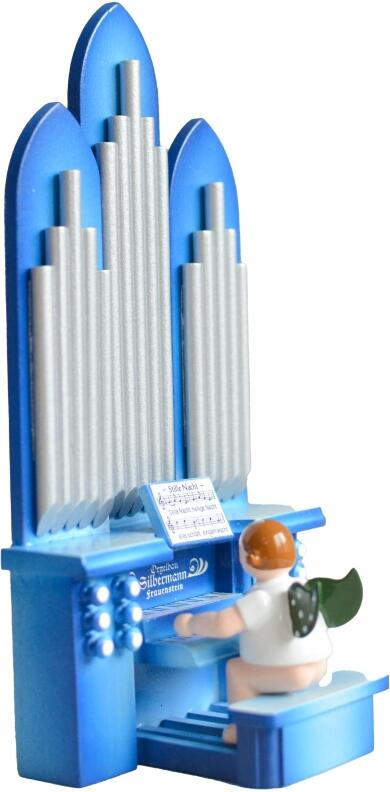 Handwerkskunst aus dem Erzgebirge - Engel an Kirchenorgel - Handarbeit