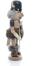 Weihnachtsfigur - Nußknacker Wikinger mit Schild,Speer und Axt - Ansicht Rechts - Die Krieger aus vergangenen Zeiten