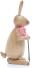 Osterfigur - Osterhase Natur Wanderer mit Pfeife und Wanderstock - Ansicht Rechts - Hergestellt in