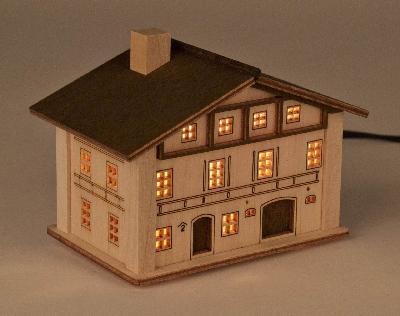 Lichterhaus Berghof OHNE Leuchtmittel Höhe 95mm