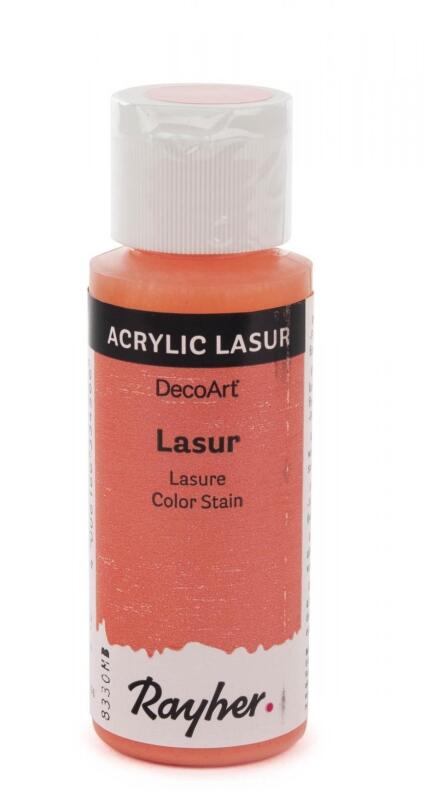Bastelzubehör Lasur koralle 59ml 10x3,5x3,5cm