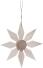 Christbaumschmuck - Holzstern mit 8 gleichen Kieferblättern - Ansicht Vorne - Hergestellt im