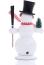 R&auml;ucherfigur &ndash; charmanter, handgefertigter R&auml;uchermann Schneemann in Wei&szlig;