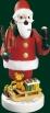 Räucherfigur Weihnachtsmann mit Schlitten Höhe= 19cm