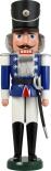 Nussknacker – majestätischer Husar in blauer Uniform mit Säbel, detailreich und handgefertigt –