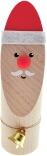 Räuchermann – liebevoll gestalteter Weihnachtsmann mit roter Mütze und Geschenk naturfarben – BxHxT 