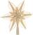 Christbaumspitze - Spanstern und in der Mitte mit Kiefernstern - Ansicht Vorne - Hergestellt im