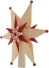 Baumschmuck - Filigrane, handgefertigte Baumspitze mit großem Holzstern, kleinen Holzsternen und