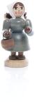 Miniaturfigur - Buschweibel mit Korb voller Feuerholz Bunt - BxHxT 3x5,5x3,5cm