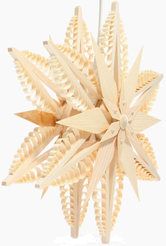 Spanstern doppelt el. Beleuchtet - Mittig sind 2 Sterne - Ansicht Rechts - ein schöner Eycatcher