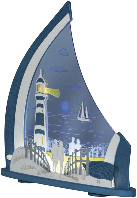 LED Lichterspitze – Maritim – BxHxT: 52 cm x 53,5 cm x 9 cm