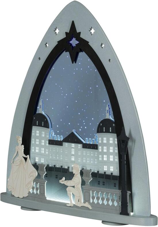 LED Lichterspitze – Schloss Moritzburg – BxHxT: 52 cm x 53,5 cm x 6 cm