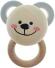 Babyspielzeug – tolle Rassel mit bunten Ringen und Bärengesicht – BxHxT 8 x 10 x 4.5 cm