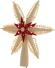 Christbaumspitze Spanstern el. Beleuchtet Mitte mit roten Holzstern - Ansicht Rechts - Verleiht