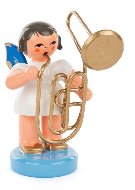 Engel mit Kontrabassposaune H: 6cm