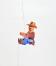Holzspielzeug Kletterfigur Cowboy Höhe=6,5 (Kletterseil ca 45 cm)cm