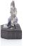 Miniaturbergwerk - Bergmann Altvater aus Zinn mit Edelstein - Ansicht Links - Bestückt mit verschiedenen Steinen