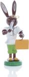 Osterfigur - Osterhase Hase Doktor mit Tasche und Spritze - Höhe ca 9 cm