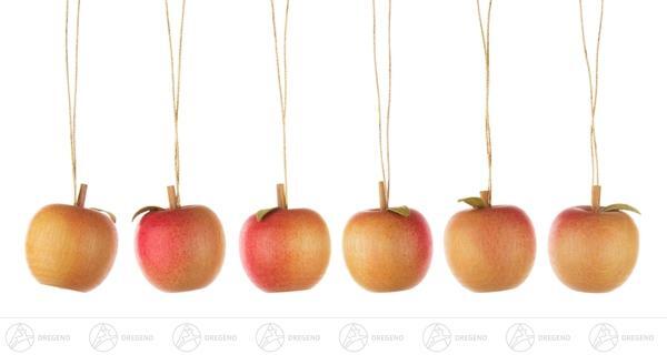 Baumbehang Apfel mit Blatt (12) BxHxT = 2,5x2,5x2,5cm