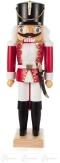 Nussknacker – majestätischer Husar in leuchtendem Rot mit Schwert, detailverliebt und handgefertigt 