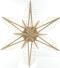 Spanstern Natur el. Beleuchtet LED Mitte mit Sterne (beidseitig) - Ansicht Hinten - Mit LED