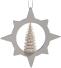 Christbaumschmuck - Ausgefräster Stern mit Ringelbaum Natur - Ansicht Hinten - Bäumchen ist