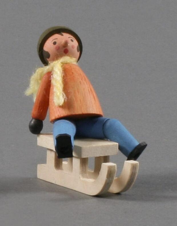 Miniatur Schlittenfahrer H: 4,5cm