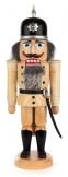 Nussknacker – kunstvoller Soldat mit Säbel und eleganter Uniform, naturfarben – BxHxT = 13 x 37 x 9 