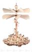 Hängepyramide mit Engeln, 2 Teller und 2 Flügelräder, für Teelichte Breite x Höhe x Tiefe 35 cmx54 cmx35 cm
