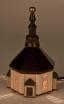 Lichterhaus Seiffener Kirche klein OHNE Leuchtmittel BxHxT 79x145x79mm