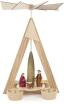 Teelichtpyramide Christi Geburt, bunt BxHxT 20x29x20cm