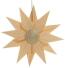 Christbaumschmuck - Holzsterne in Natur 4er Set - Ansicht Einzeln