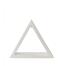 Schwibbogen Beleuchtetes Dreieck weiß mit LED Band 12V/Trafo 100-240V BxHxT 30x26x6cm
