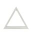 Schwibbogen Beleuchtetes Dreieck weiß mit LED Band 12V/Trafo 100-240V BxHxT 35x30x6cm