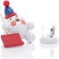 Räucherfigur - Räucherschneeball Weiß mit Schneeschieber und Bommelmütze - Ansicht für Räucherkerze