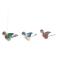 3 farbige Holz-Vögel aus Seiffen - Strauchbehang - Osterdekoration