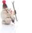 Räucherfigur - Räucherschneeball Natur mit Ski und Bommelmütze - Ansicht Rechts - In Verschiedenen