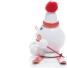 Räucherfigur - Räucherschneeball auf roten Ski mit Mütze - Ansicht Links - Ein Eycatcher in jeder
