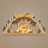 Bastelsatz Schwibbogen mit der Geburt Christi und LED-Beleuchtung BxHxT 40x20x5cm