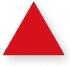 Holzspielzeug Legematerial Gleichseitiges Dreieck Rot 24 Stück LxB 25x25mm