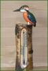 Thermometer Eisvogel für aussen und innen Höhe ca 25cm