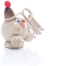 Räucherfigur - Räucherschneeball Natur mit Schlitten und Bommelmütze - Ansicht Rechts - Die Räucherfigur gehört einfach zu Weihnachten