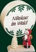 Spanschachtel Nikolaus mit Baum Höhe= 7,5cm