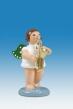Holzfigur Engel mit Saxophon ohne Krone Höhe 6cm