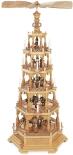 Tischpyramide – detailreiche Heilige Geschichte mit elektrischer Beleuchtung und 5 Stockwerken,