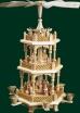 Tischpyramide Christi Geburt 2 stöckig natur Höhe= 40cm
