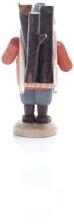 Miniaturfigur - Holzsammler mit einem Raff voller Holzstämmen - Ansicht Hinten - Andere passende Figuren sind im Shop